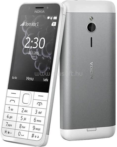 Nokia 230 Ds 28 Dual Sim Ezüst Mobiltelefon A00026951 Hagyományos