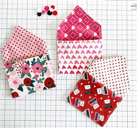 Valentines Fabric Envelopes Sunnyside Fabrics Uk