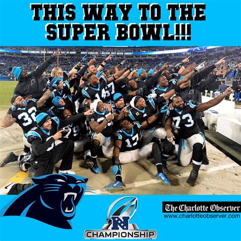 This Way To The Super Bowl The Carolina Panthers Are Nfc Champions