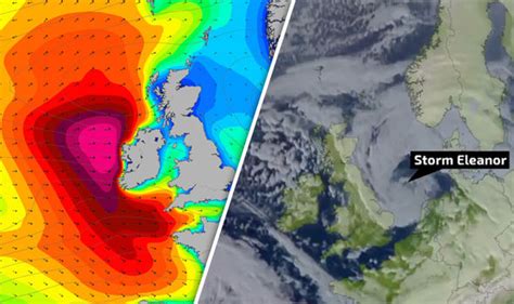storm eleanor path live update cyclone hits uk overnight weather news uk