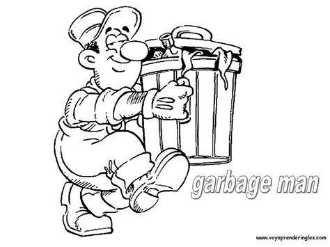 Coloring Printable Garbage Truck Clip Art Library