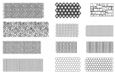 Seamless Texture Of Stone Tile Cad Blocks Details Dwg File Cadbull