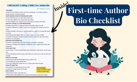 Write Your First Author Bio 25 Examples 3 Templates Checklist