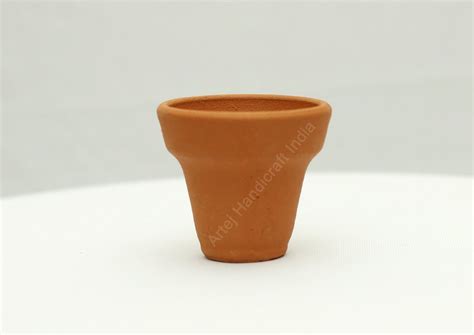 Natural Wheel Throwing Miniature Terracotta Pots For Interior Decor At