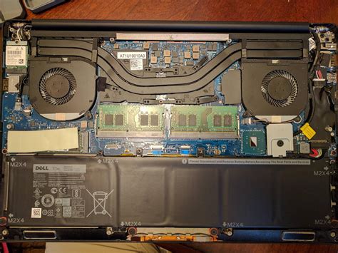 Pictures Of Xps 15 9560 Motherboard And 97wh Battery Dell