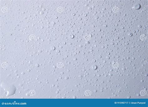 Close Up Drop Water On White Floor Stock Image Image Of Pattern
