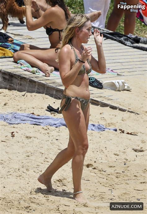 Joanne Froggatt Sexy Shows Off Her Beautiful Body Wearing A Hot Bikini At The Beach In Australia