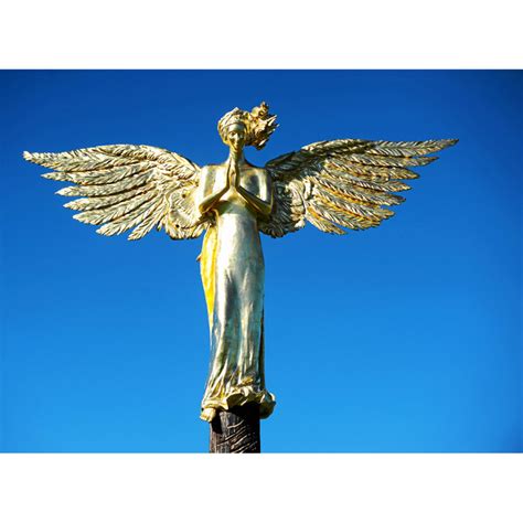 Golden Angel Statue Metal Art Statueoutdoor Metal Statue