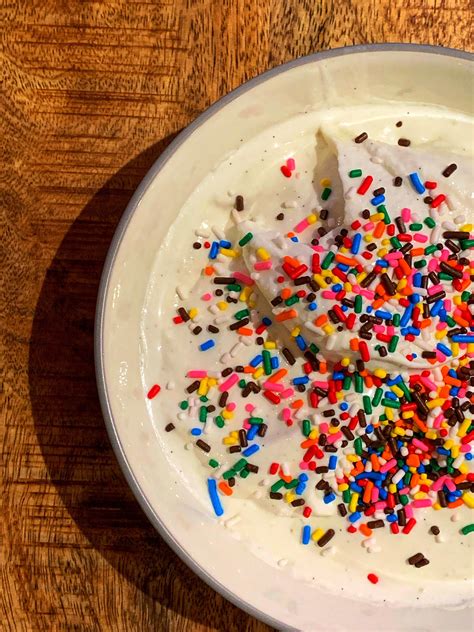 Homemade Vanilla Ice Cream With Lots Of Sprinkles Ricecreamery