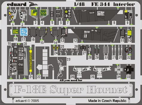 Positive hard to say negative. F-18E Super Hornet interior REV Eduard FE344