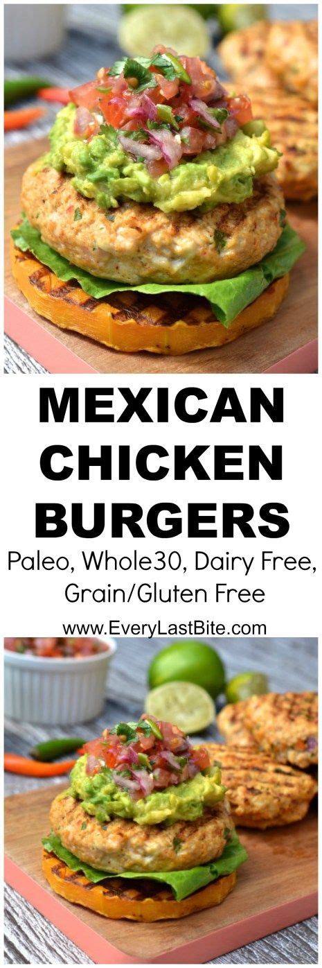 Chicken Burgers Packed With Spicy Mexican Flavours And Topped With Salsa