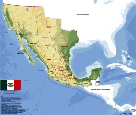 Mapa De México 1824