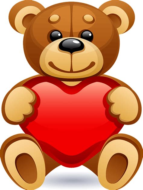 Teddy Bear With Heart Clipart Free Download Transparent Png Creazilla