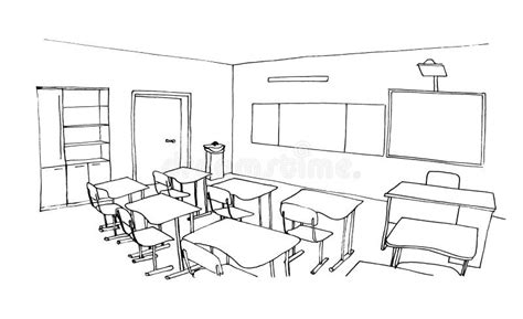 School Classroom Drawing