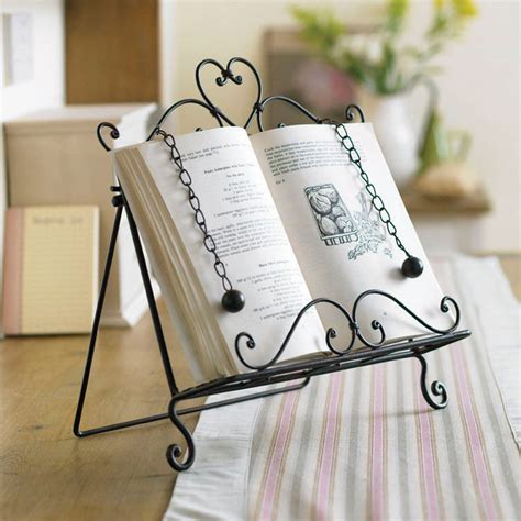Amelie Wrought Iron Recipe Cook Book Holder Stand Recipe Book Stand