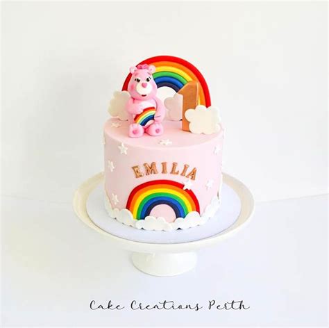 15 Ravishing Rainbow Cakes Rainbow Cake Cake Care Bear Cakes