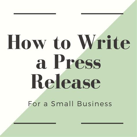 How To Write A Press Release For A Small Business Hubpages