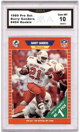 Barry sanders' top 50 plays. Barry Sanders Rookie Cards Value and Autographs - GMA Grading, $8 Sports Card Grading