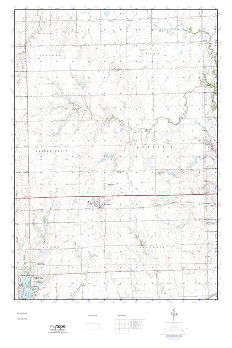 Mytopo Goddard Kansas Usgs Quad Topo Map
