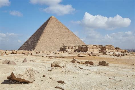 The Great Pyramid Of Khufu At Giza Egypt Stock Image Image Of