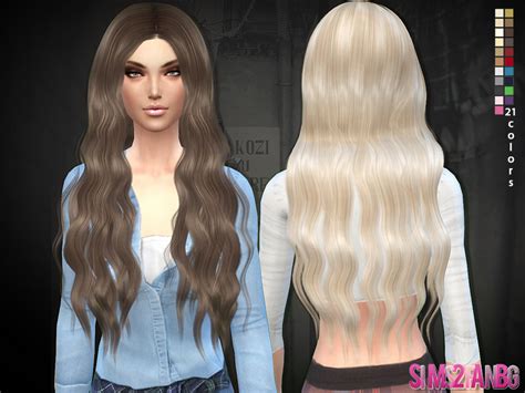 Sims2fanbgs Hair 02 Long Wavy