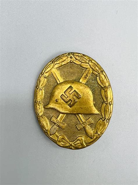 Gold Wound Badge Tombak I Ww2 German And British Militaria Collectables