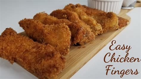 How To Make Crispy Chicken Fingers Chicken Stripsfillets Easy And Quick Recipe Youtube