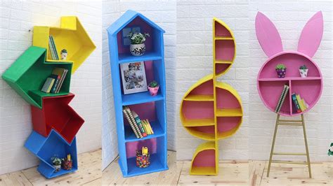 Bookshelf At Home With Cardboard Easy Bookshelf With Cardboard 2021