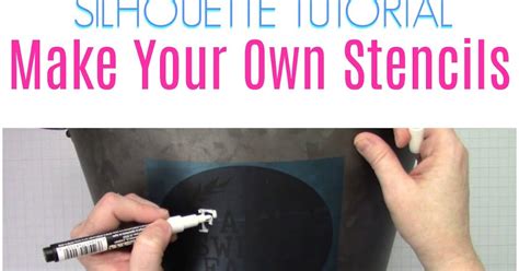 How To Make A Stencil With Silhouette Cameo Or Portrait Silhouette School