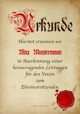 Die vorlagen kann man mit jedem farbdrucker auf einem weißen papier selbst drucken. Urkunde Ehrenvorsitzende, Papier | Pdf-Vorlage zum Ausdrucken
