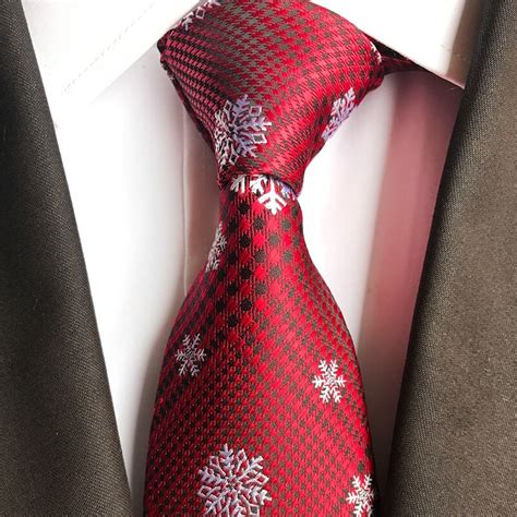 Buy Mantieqingway Brand 8cm Christmas Ties For Men Red
