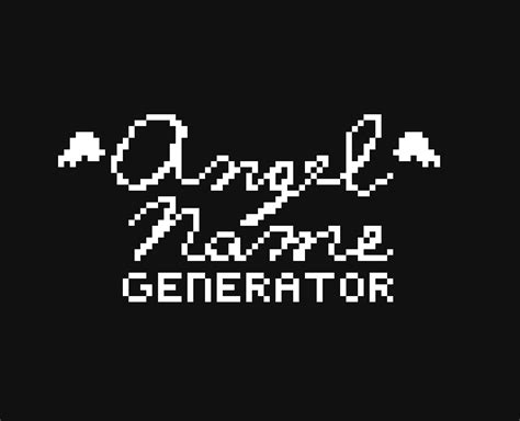 Angel Name Generator By Apollosboy