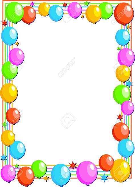 Birthday Party Border Free Download On Clipartmag