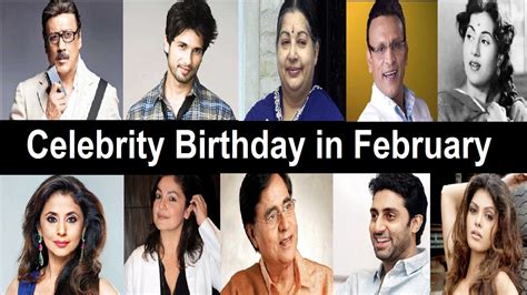 Bollywood Celebrity Birthday In February Youtube
