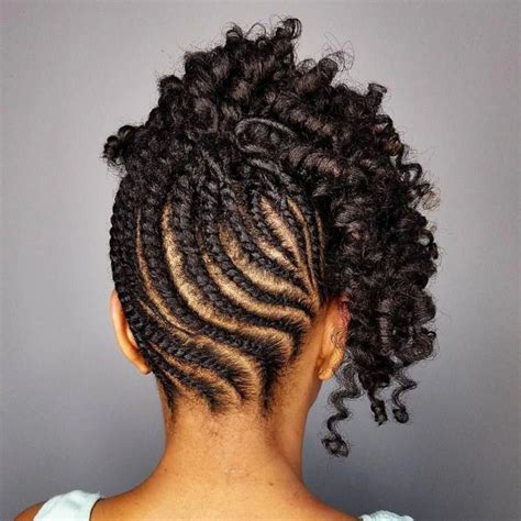 Black Short Curly Hairstyles Loose Ponytail Sideways French Twist Natural Hair