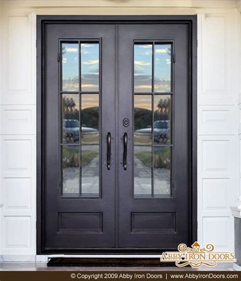 S5751 Double Door Divided Lite Abby Iron Doors Iron Doors Iron