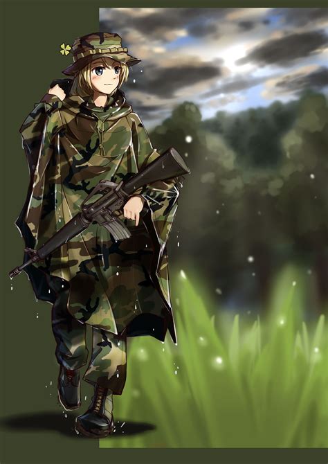 Anime Boy Army Wallpapers Wallpaper Cave