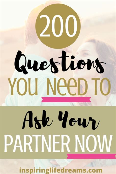 200 Fun Questions To Ask Your Spouse This Is So Much Fun Inspiring Life Dream Big My