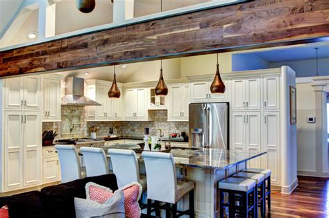 Rusticelegant Kitchen And Hearth Space Rustic Kitchen Kansas City