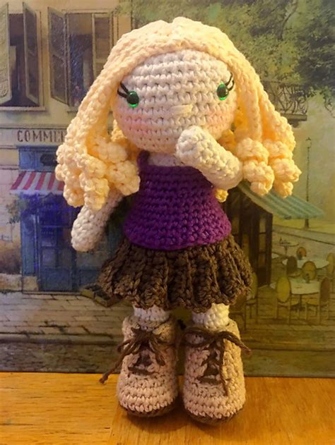 Eva Doll Amigurumi Dress Up Doll Crochet Pattern With 4 Etsy