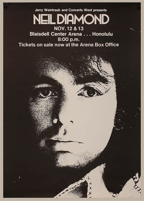 Lot Detail Neil Diamond Original Concert Poster
