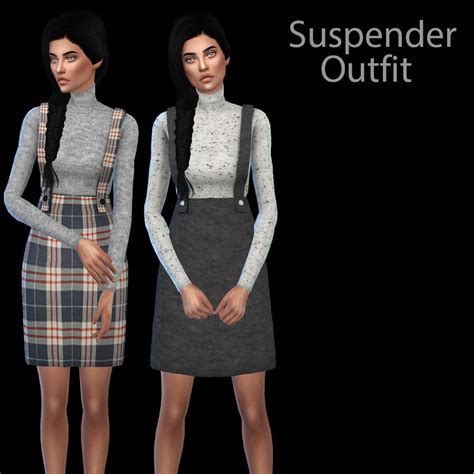 Suspender Outfit With Images Suspenders Outfit Sims Sims 4