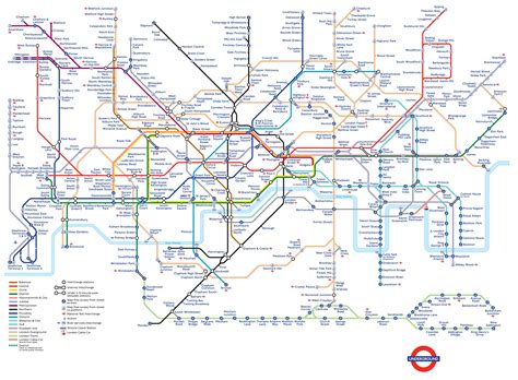 Full Colour Large Print London Undergrund Tube Map Poster Brand New