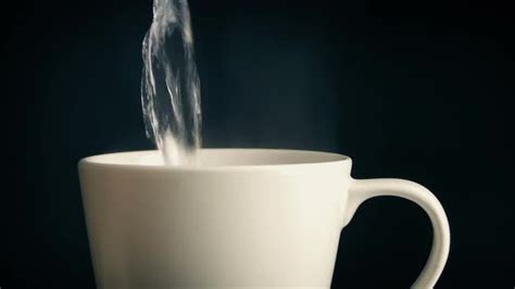 Making Hot Drink Pouring Boiling Water Into Cup Stock Footage Videohive