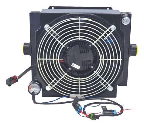 Dc Forced Air Oil Cooler 12v Dc 16 Hp Heat Removed Grainger