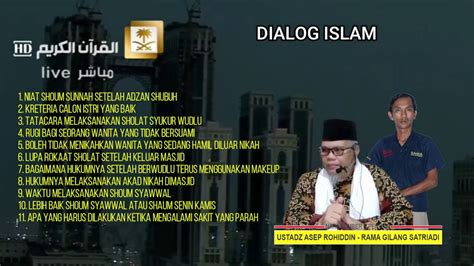 dialog islam edisi tanya jawab  youtube