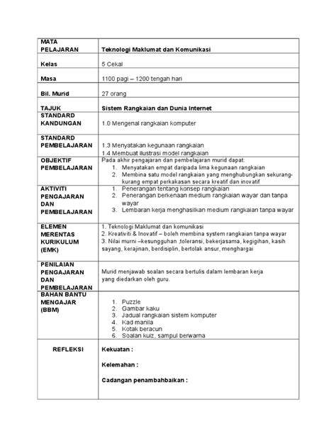 Prepared by noor azlee bin bakhtiar. contoh rancangan pengajaran harian TMK tahun 5