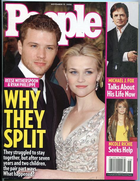 People Magazine November 2006 Reese Witherspoon Michael J Fox Paul