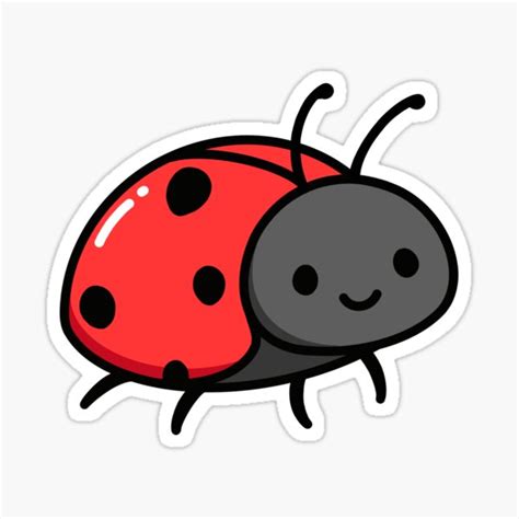 Ladybug Sticker For Sale By Littlemandyart Redbubble