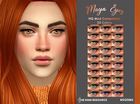 The Sims 4 Maya Eyes By Msqsims At Tsr Best Sims Mods